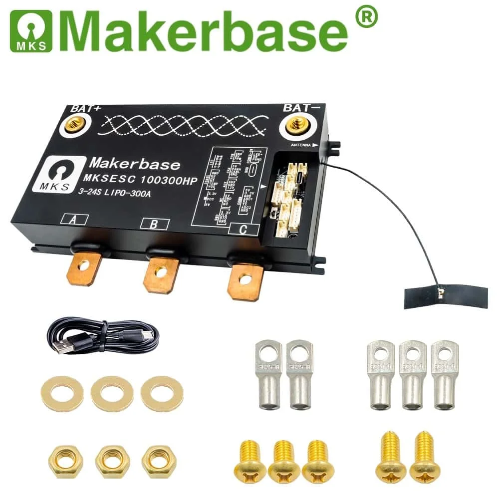 Makerbase VESC Electric Vehicle Controller 100300HP 100V 300A Bear High Voltage High Current Benjamin ESC Scooter Accessories - Image 3
