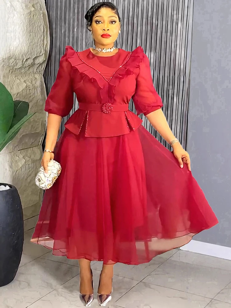 فساتين حفلات جديدة لعام 2025 للنساء لحفلات الزفاف وحفلات التخرج وأعياد الميلاد فساتين سهرة أفريقيا ملابس أنيقة للسيدات ماكسي ترتديها تركيا