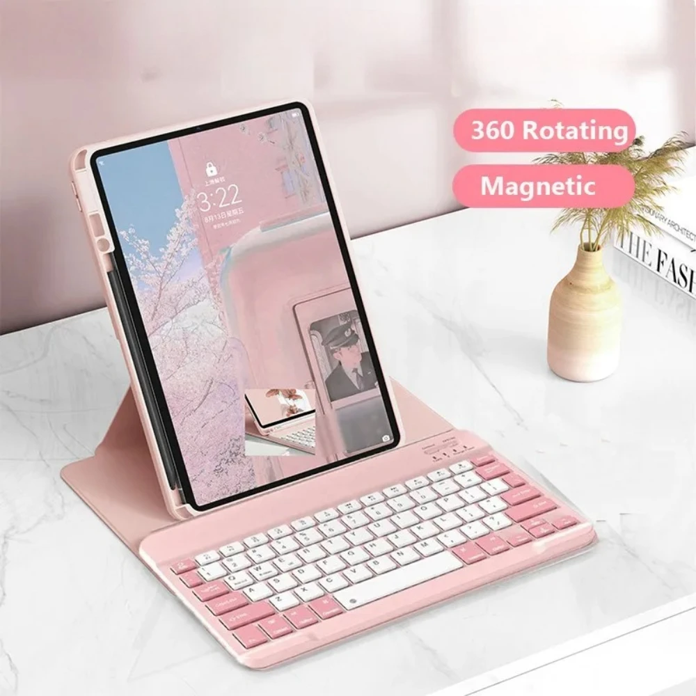 

Чехол с клавиатурой для Xiaomi Pad 8 Pro 8 11.2 дюйма, Mi Pad 6 Pro 5 Pro 11, Xiaomi Pad 7 Pro 7 11.2, с магнитной крышкой, вращающейся на 360 градусов