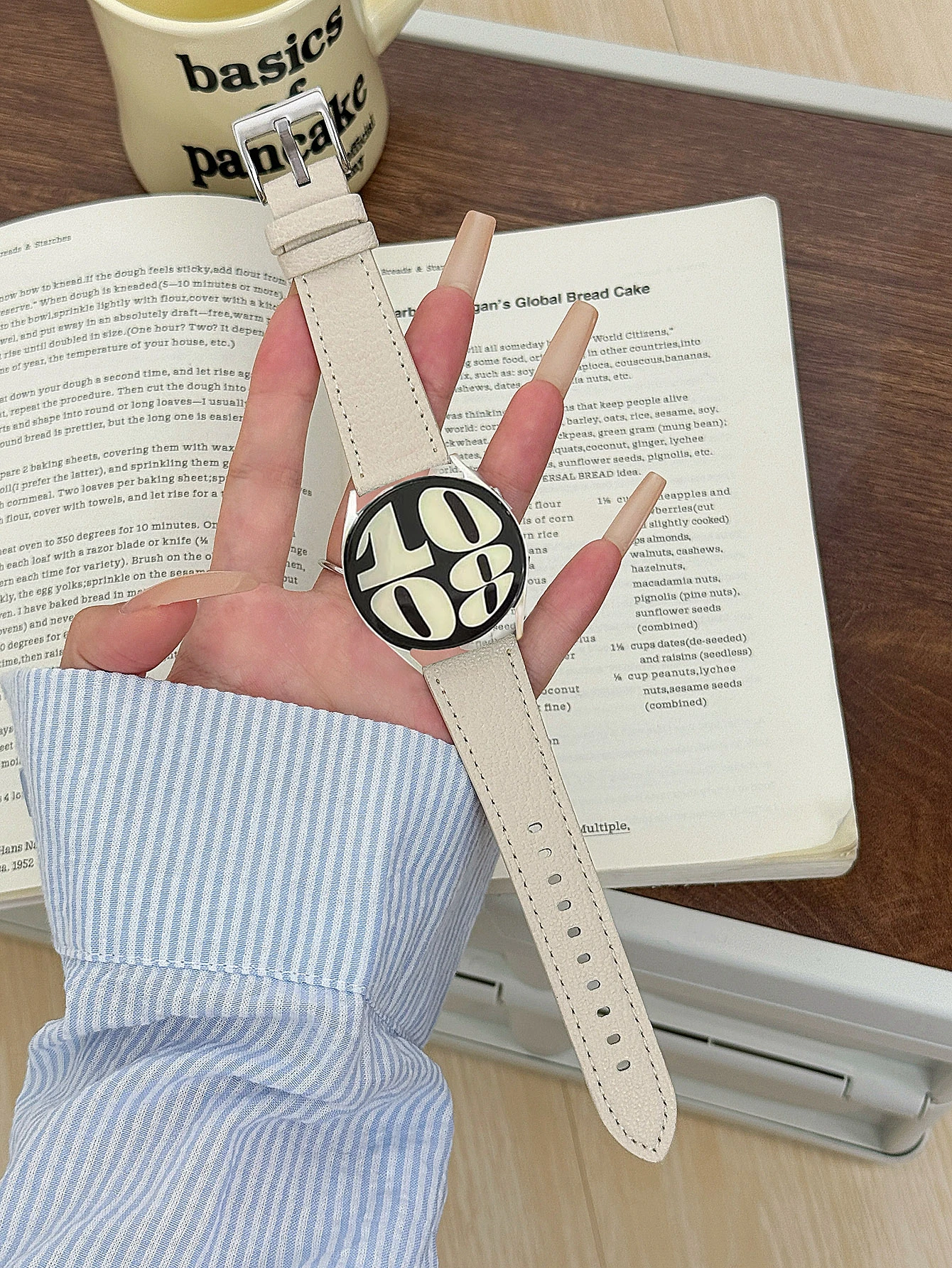 ممتاز 20 مللي متر 22 مللي متر Etoupe حزام لساعة سامسونج جالاكسي 7 FE 5 برو 4 6 الفرقة الكلاسيكية 44 مللي متر 40 مللي متر سوار كوريا حلقة جلدية