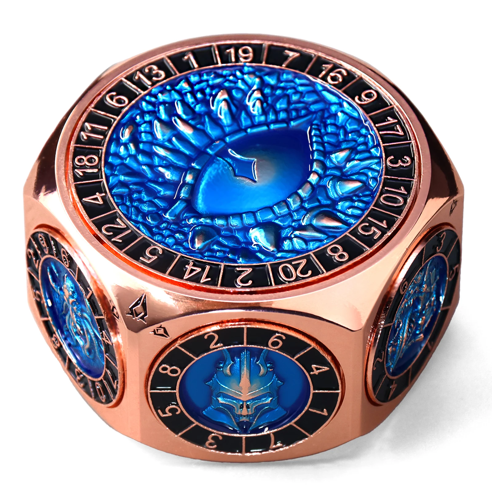 

Spinner DND Dice, 8-in-1 Hexagonal Metal DND Dice with Dual D20 Monster Themed Dice Set for DND Dungeons and Dragons