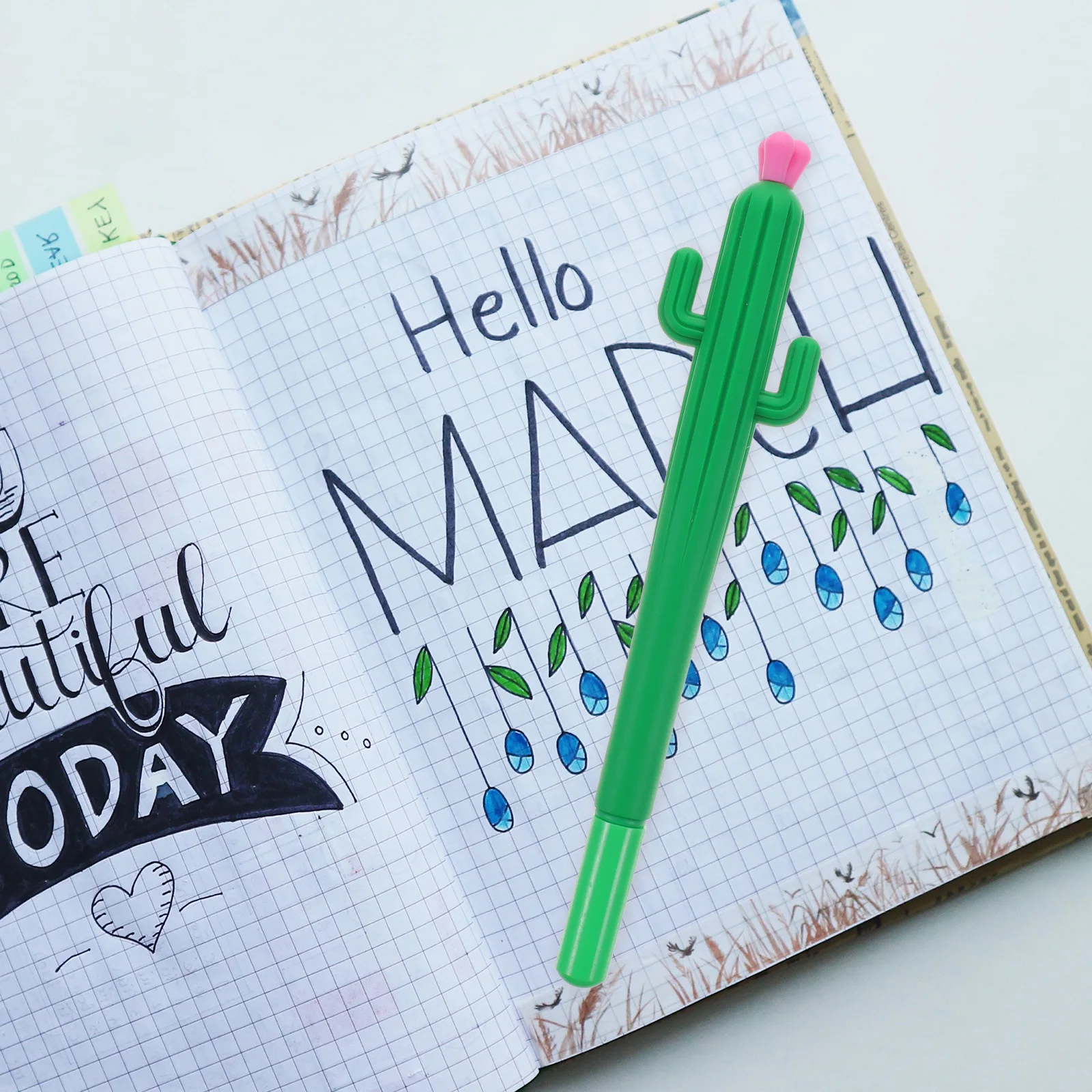 

10pcs Cute Kids Writing for School Cactus Pens Cactus Ink Pens Students Stationery Office Students Stationery Creative Tools