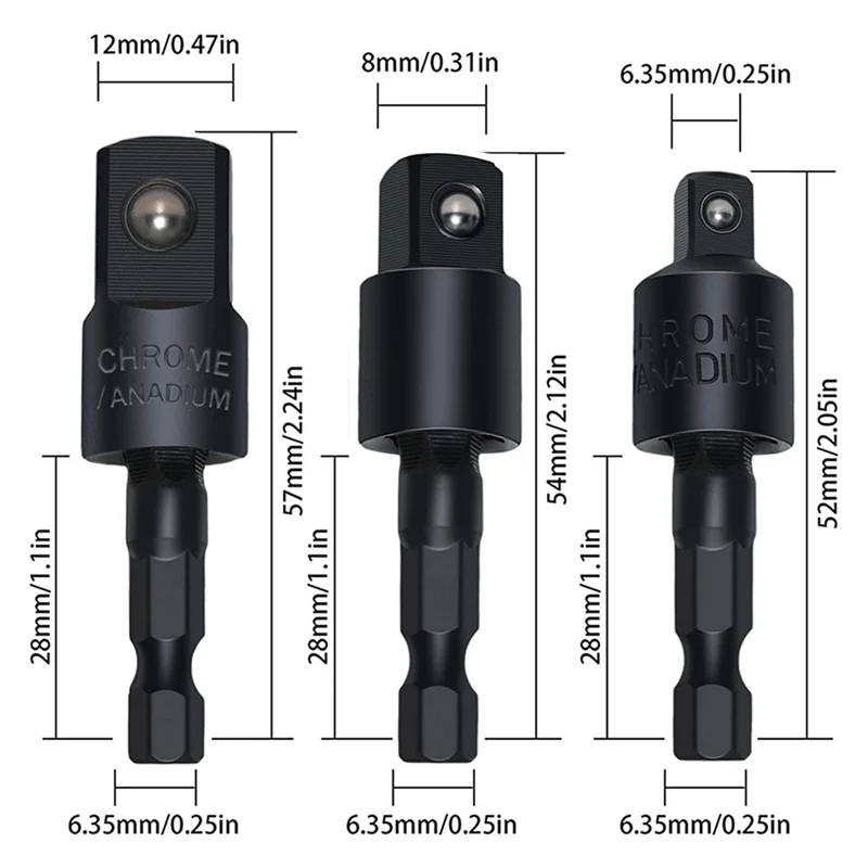 M11K-4PCS Extension Set Right Angle Drill Attachment Impact Grade Power Hand Tool Driver With Rotatable Socket Adapter
