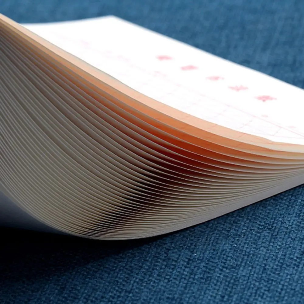 10 Pcs/Set Square Hard Pen Calligraphy Practice Book Field Grid Thickened Calligraphy Paper Rice Character Grid Eyeshadow