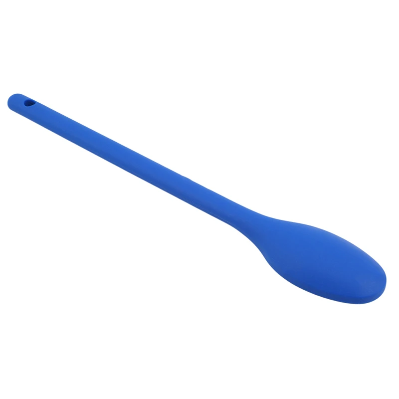 1PC Cake Putty Spatula Mixing Spoon Kitchen Silicone Spoon Long-handled Cooking Utensils Tableware Kitchen Soup Spoons