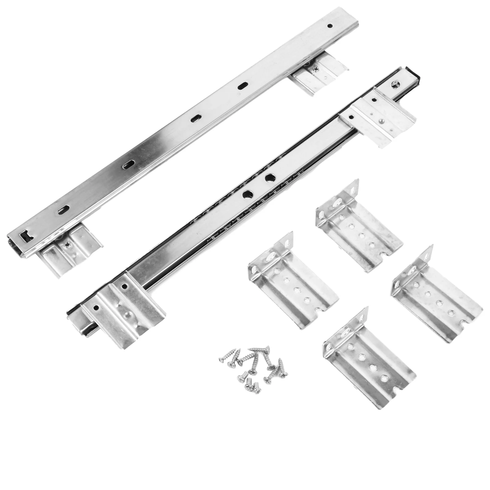 

Keyboard Tray Guide Brackets for Shelves Steel Slide Rail Track Computer Keyboards