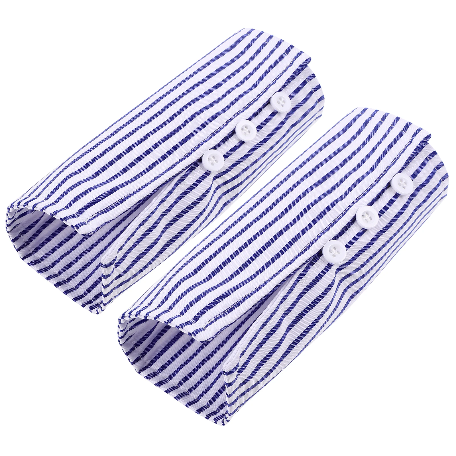 

Striped Shirt Fake Sleeves False Cuffs Women Polyester Cotton Short Blouse Decorative Detachable cosplay fashion