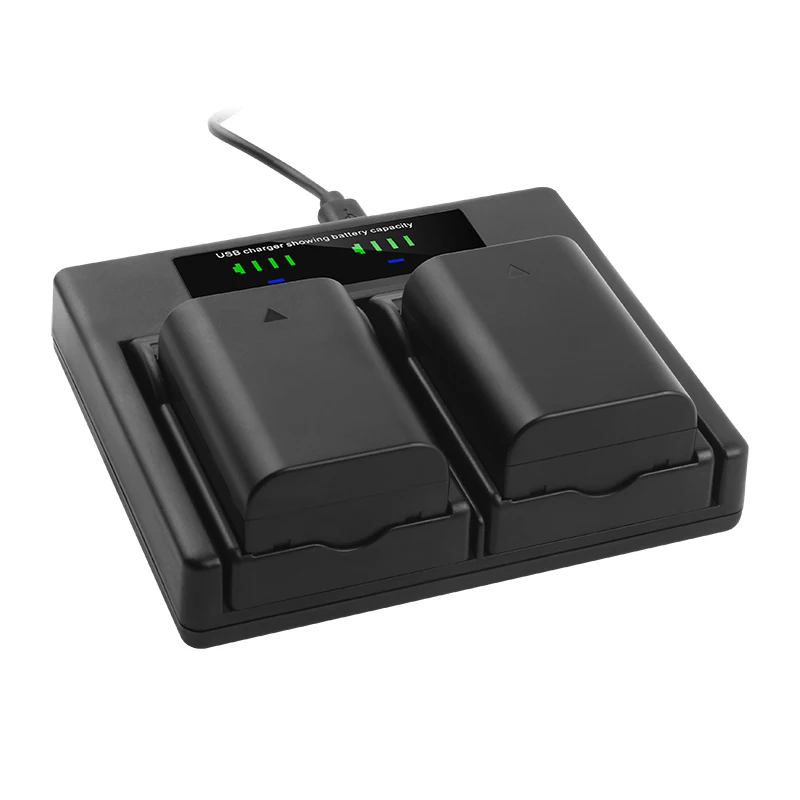 2 szt. 2250 mAh BLX-1 akumulator litowo-jonowy + BLX1 LCD podwójna ładowarka USB do aparatu Olympus OM System OM-1 OM1