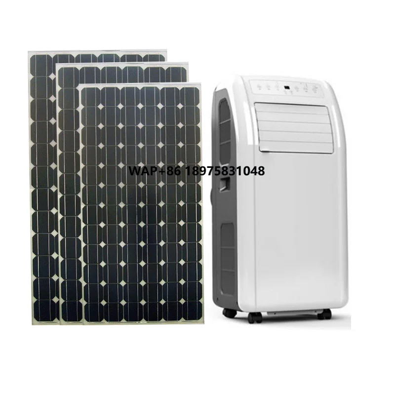 7000btu 9000btu 12000btu AC DC 100% Solar Powered Portable Solar Air Conditioner