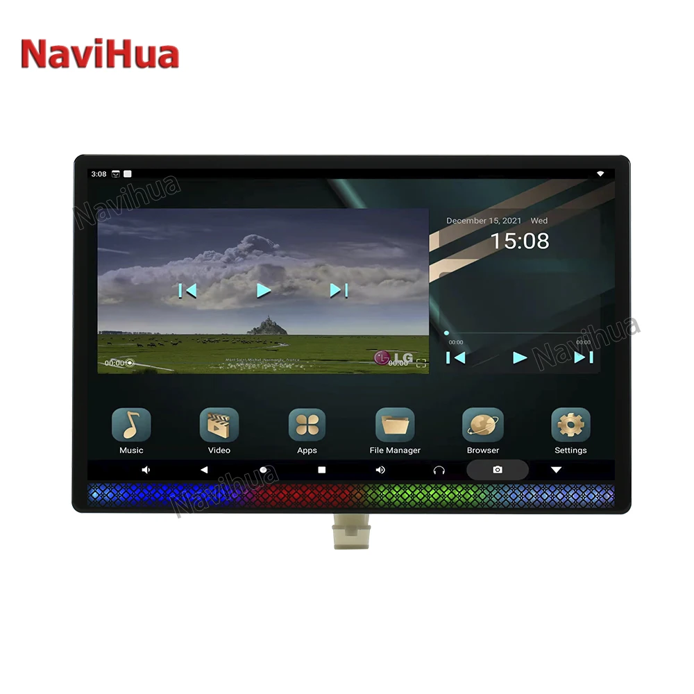 Navihua Android Car Tv Headrest Monitor Touch Screen 11.6 Inch Universal Car Pillow Headrest Led Monitor Car Headrest Monitor