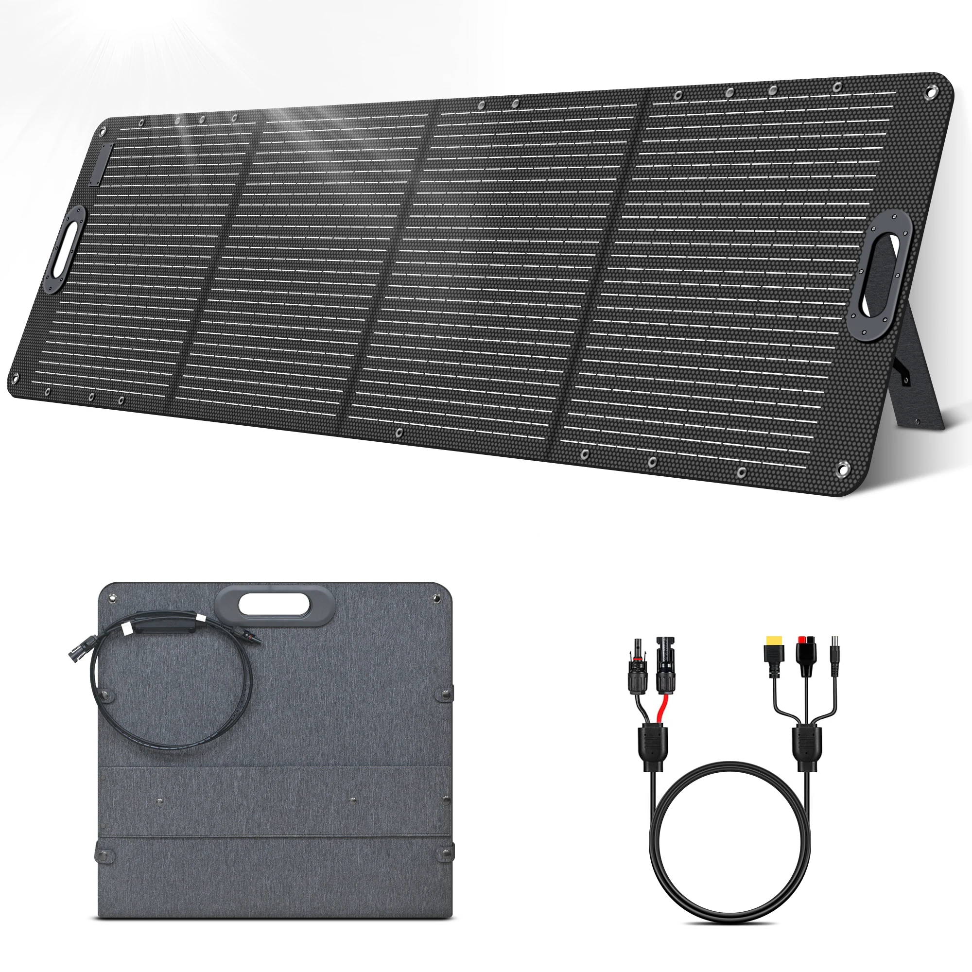 CTOLITY SPC200-Pro 200W opvouwbaar zonnepaneel 20V ETFE 23% efficiëntie draagbare opvouwbare zonnelader buitenvoeding kamperen