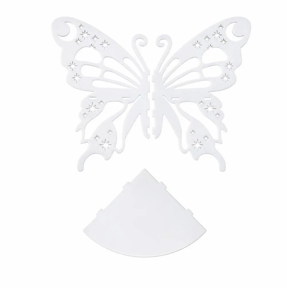 Plastic Butterfly Wall Corner Shelf Hollow Out Floating Wall Mounted Shelf Boho Display Rack Wall Hanging Decor Living Room