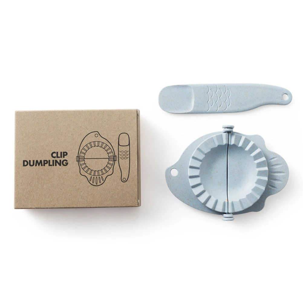 

2 PCS Dumpling Maker Set Dumplings Ravioli Press Tool Household Pierogi Mould Blue Cutter