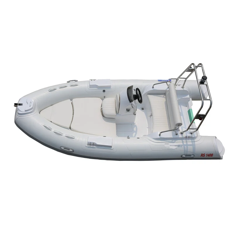 New Design 14FT 4.3m Deep-V Fiberglass Hull Rib Inflatable Boat with Luxury Sundeck