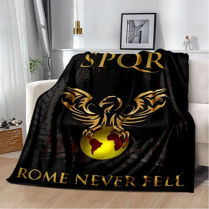 Roman SPQR logo printed blankets Children\'s warm blanket soft and comfortable blanket home travel blankets birthday gift