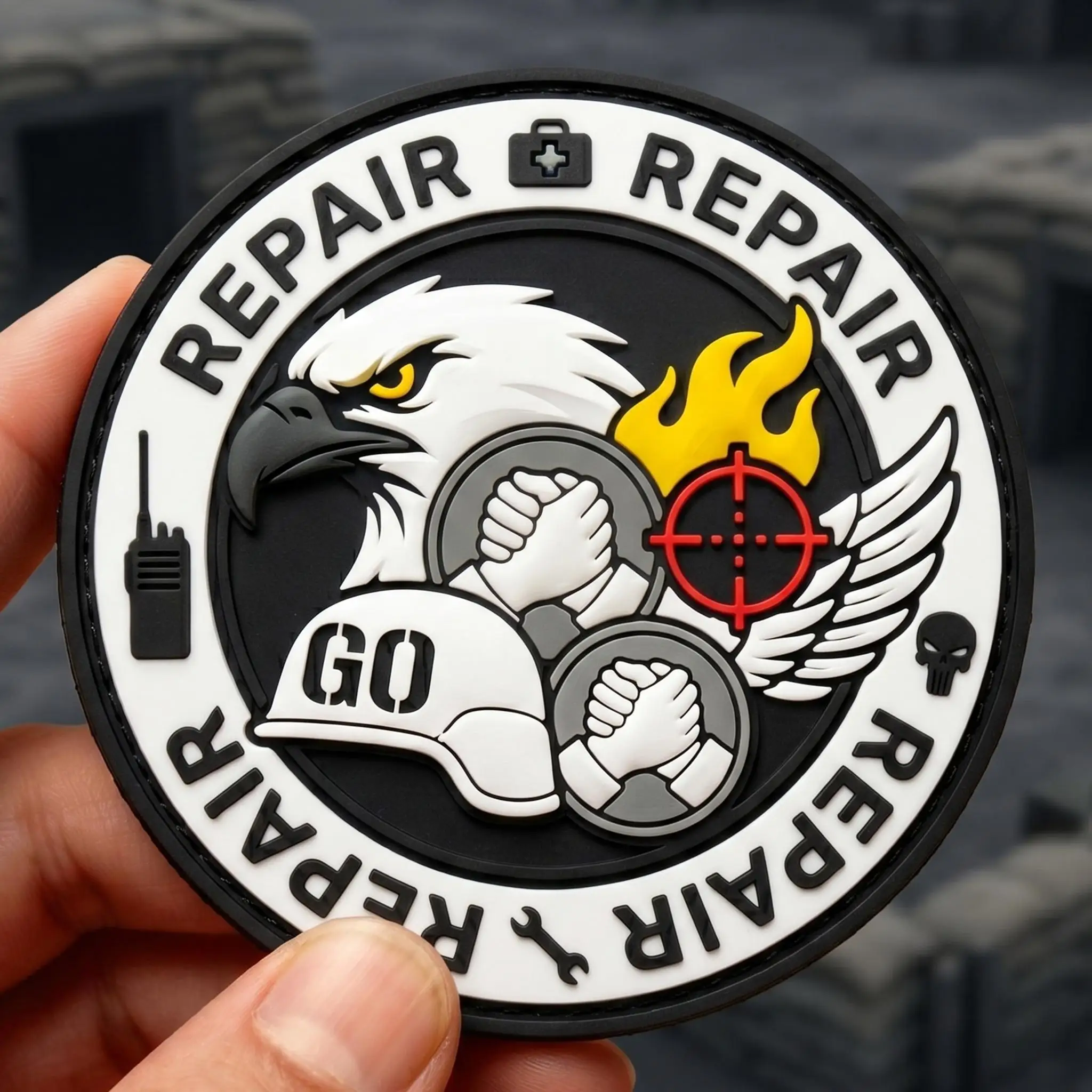 Fashion Cute 2D PVC Patches 3D Rubber Morale Stickers DIY Decor for Bag Strap Armband Clothes Jacket Backpack - Funny Collectibl