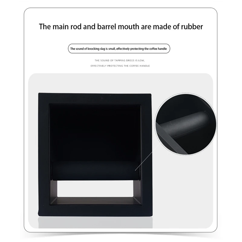 Коробка для стука для кофейных отходов, барная коробка для кофе, встроенная коробка для стука с наклоненным горлышком