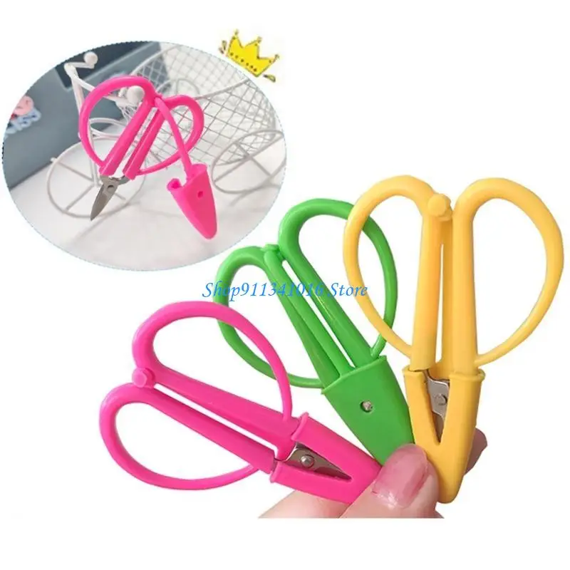  Mini Kids Craft Scissors with Protective for Case Useful Sewing Scissors for Stu