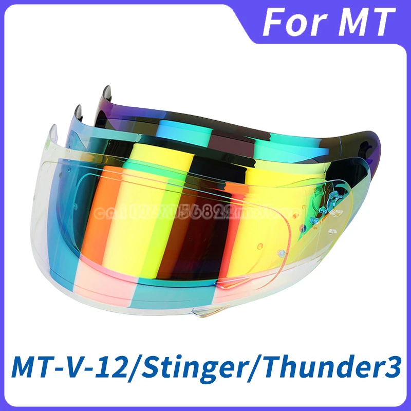 MT-V-12 helmet shield for MT STINGER helmet and MT THUNDER 3 helmet MT Replacement parts THUNDER 3SV visor