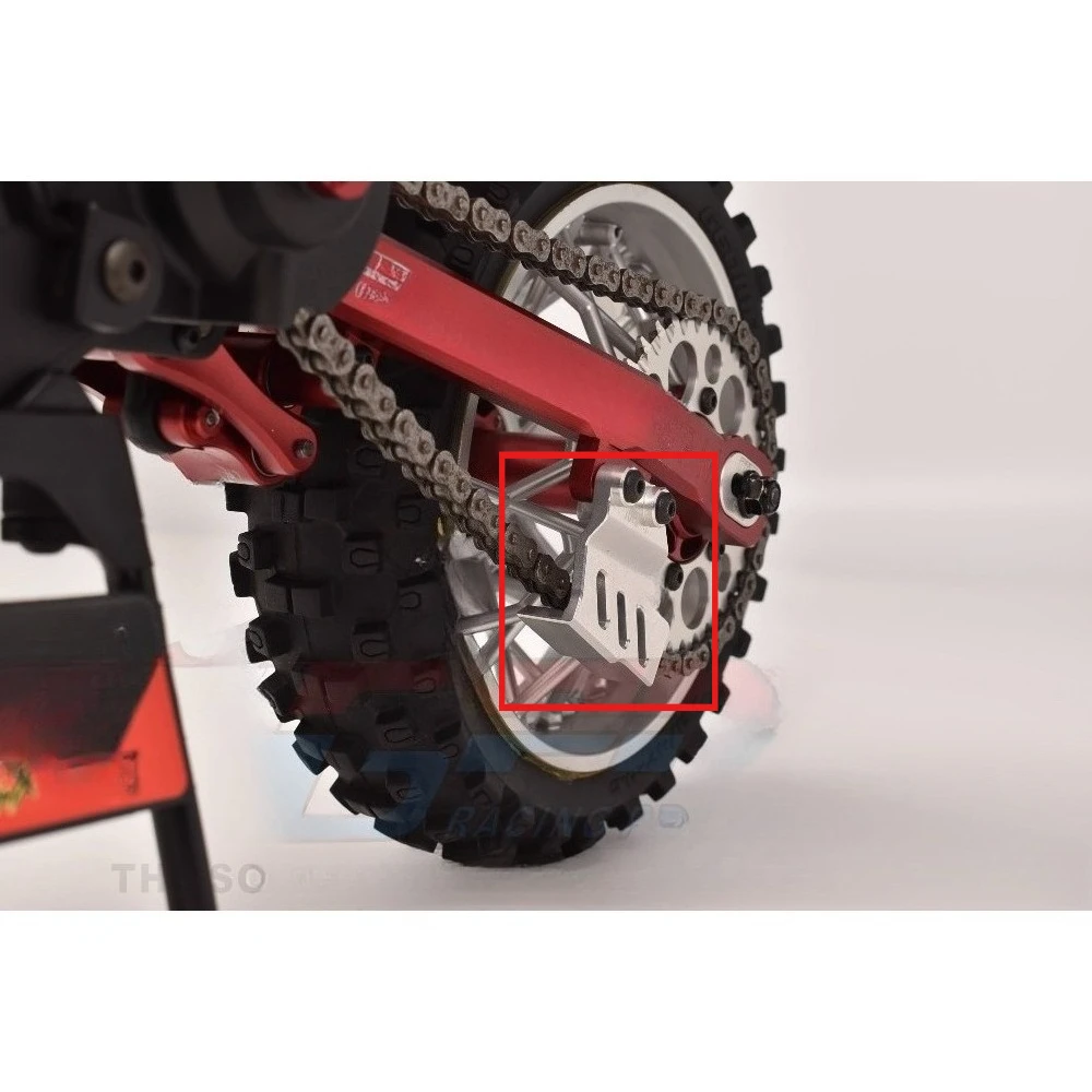 RC Motorcycle Upgrade Spare Parts 7075 Aluminum Alloy Chain Guard for LOSI GPM Promoto MX 1/4 custom size Replacement Accessory