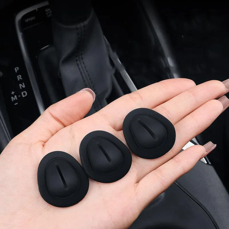 3pcs Car Cup Holder Insert Limiter Slot Slip Limit Clip Elastic Silica Gel Anti Shake Fixed Bottle Glass Cup Drink Holders