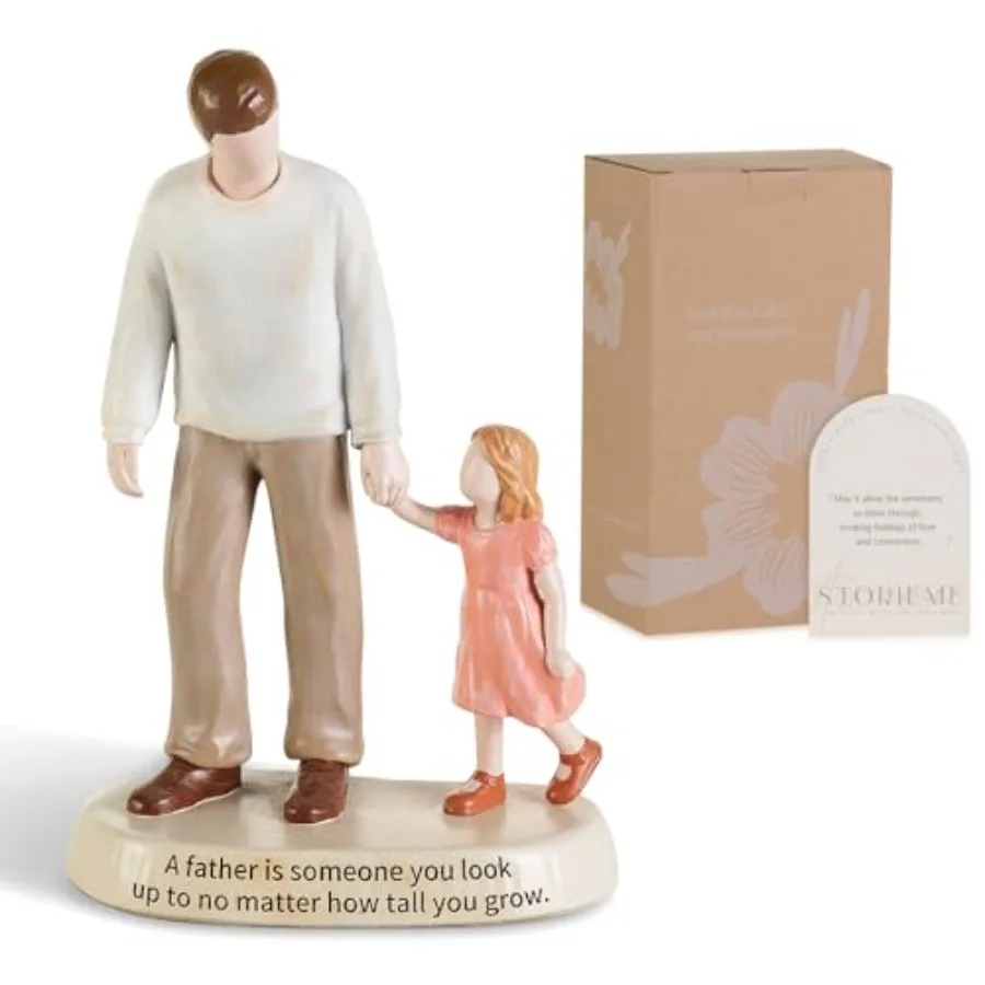 

Dad Gifts for Birthday from Daughter: Sentimental Dad Daughter Res Figure for Father's Day Christmas Home Decor