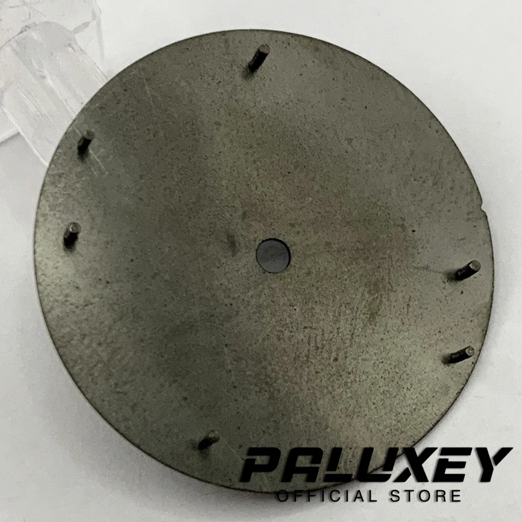 Luminous Watch Face Dial, relógio de movimento, preto, laranja, apto para Miyota 8215, 821A, ST1612, NH35, NH36, PT5000, ETA 2824, 2836, 28,5 milímetros