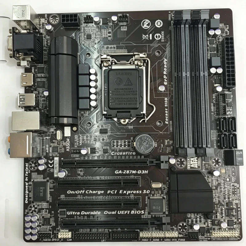 for Gigabyte Z87M D3H Motherboard LGA1150 Micro ATX DDR3 With I/O Baffle