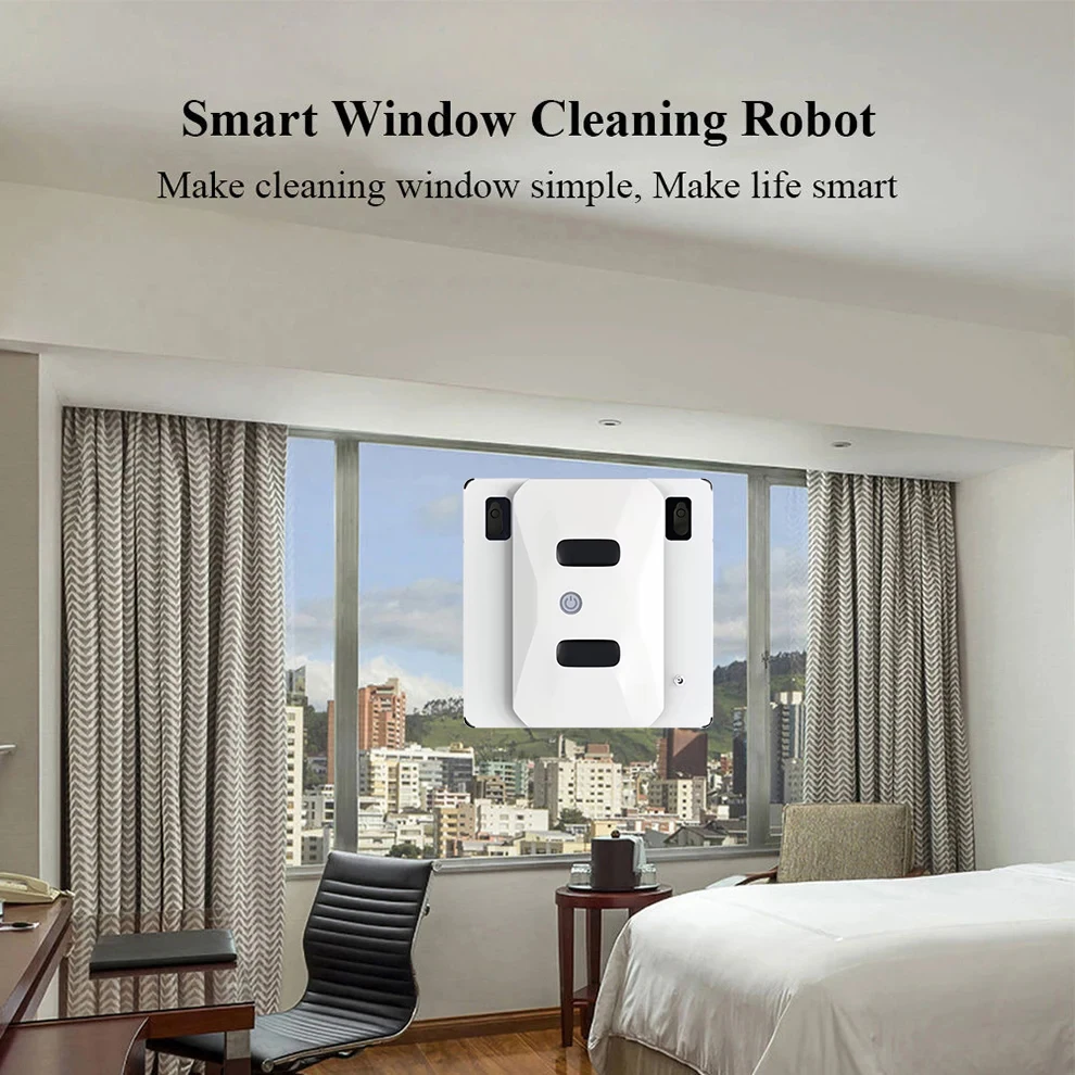 Purerobo W-S3S Robot Window Cleaner Smart APP& Remote Control Manual Automatic Bilateral Water Spray Vacuum Window Cleaner Robot