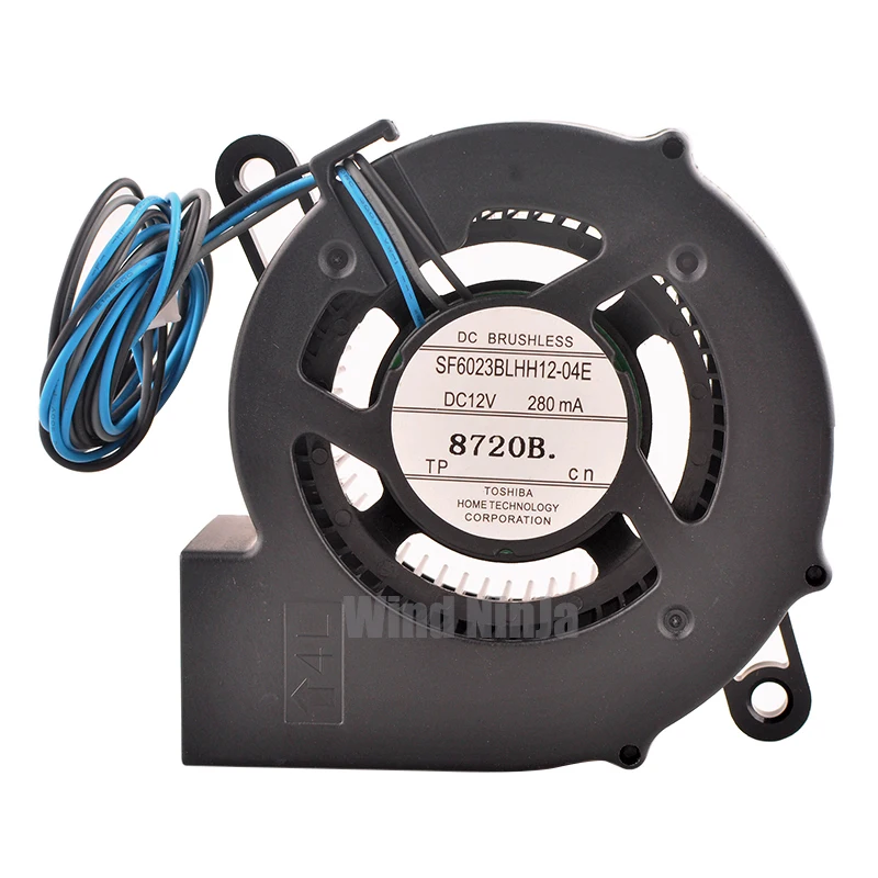 SF6023BLHH12-04E 6cm 60mm blower fan 60x60x23mm DC12V 280mA 3pin Centrifugal turbine blower cooling fan for projectors