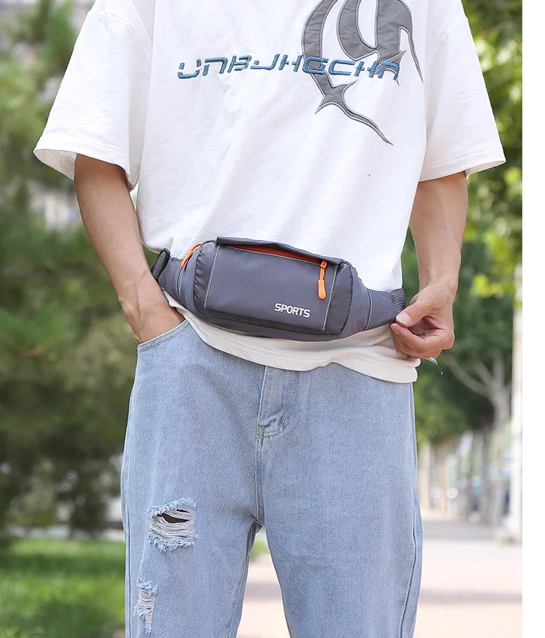 Känguru Bum Hip Fanny Taille Tasche Pack Für Männer Frauen Wasserdichte Männliche Gürtel Tasche Bauch Banane Damen Beutel Mobile Lauf Brieftasche – Detail 15