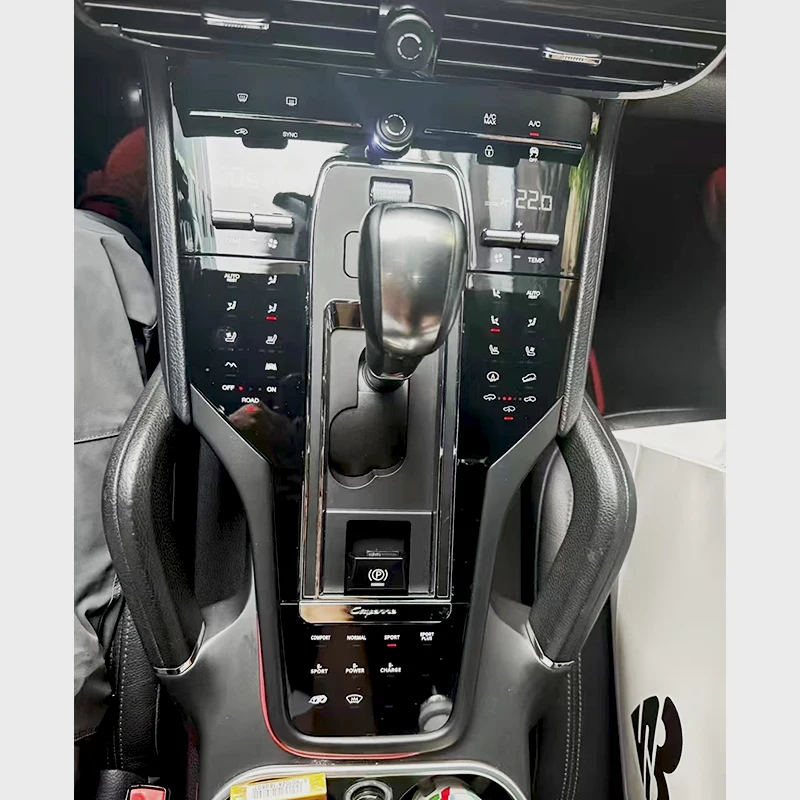 For Porsche Cayenne 2011-2017 Car Modification Upgrade Kit Central Control Button Panel Shift Knob Touch Panel
