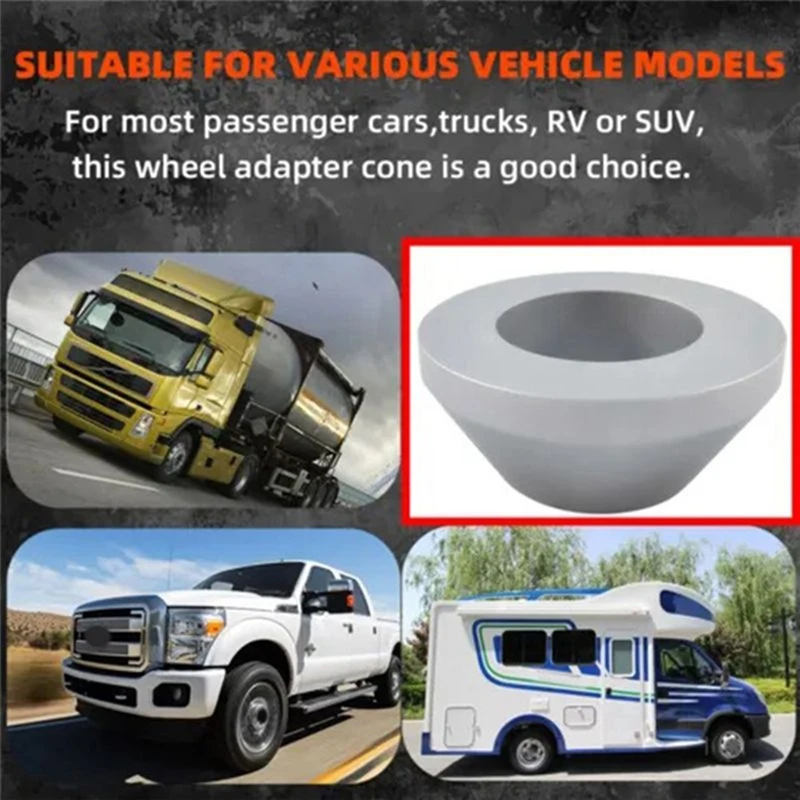 Super Sale 2pcs Universal Wheel Centering Cone Tool, Tire Changing Alignment Cone for Vehicle Tire Mounting and Dismounting