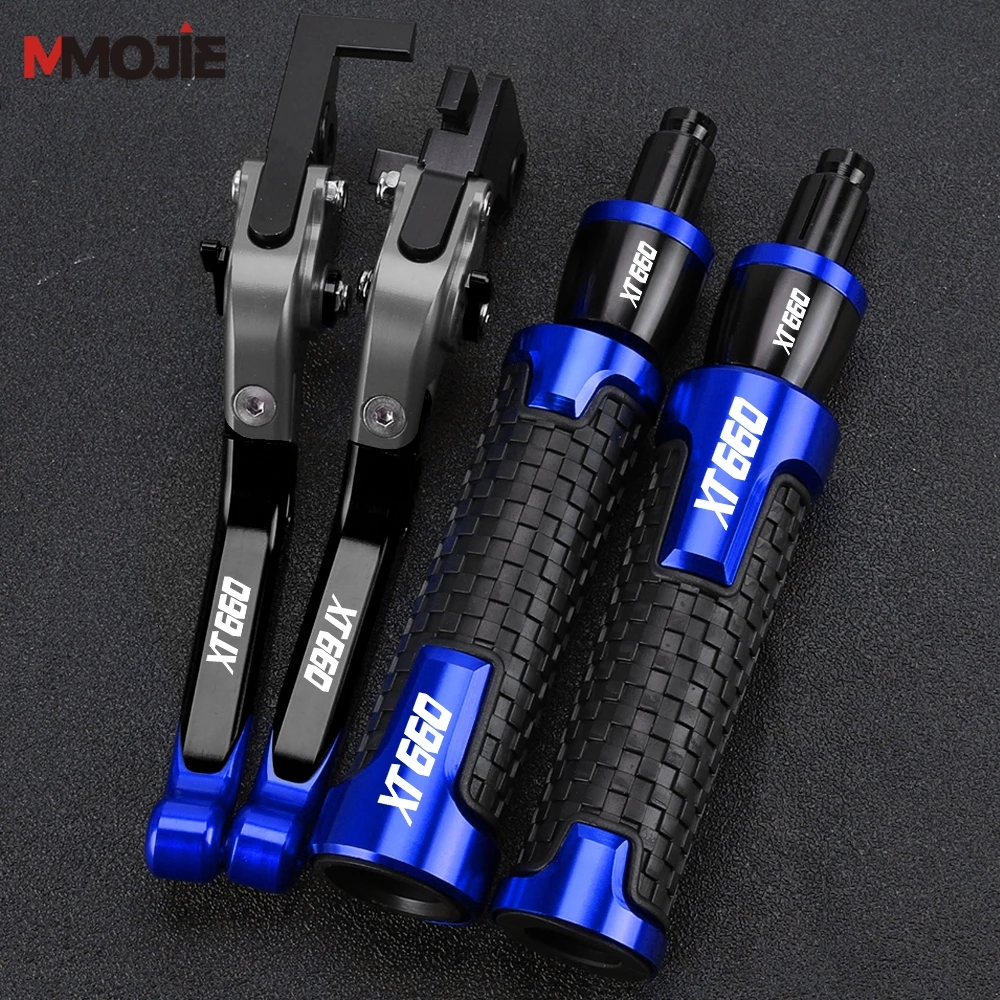 Motorrad FÜR Yamaha XT660 R X 2004-2013 2012 XT660R XT660X Faltbare Bremse Kupplung Hebel 7/8'' 22mm Lenker griff Griffe Enden