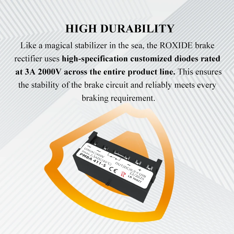 PMBA 411-S UIN AC 400V OUT DC 0.9*UIN I max 2.5ADC LR 76927