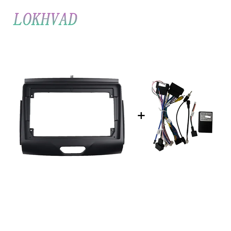 Afbeelding 6: 9 inch Voor Ford Ranger 2016-2019 Autoradio Fascias Android MP5 Stereo Speler 2Din Head Unit Panel Frame
