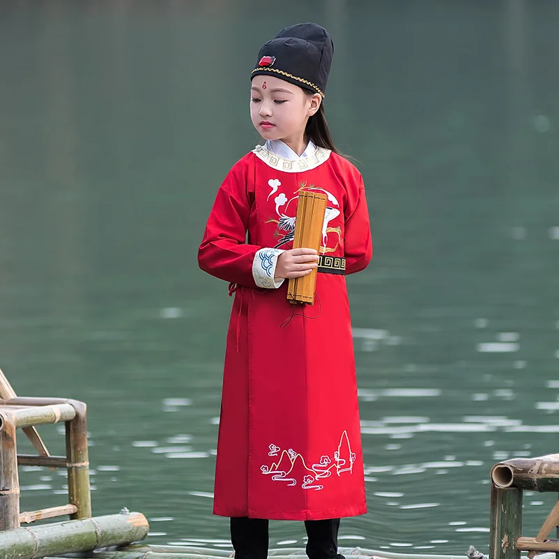 

Girls Autumn New Chinese Style Traditional Embroidery Hanfu Dresses Party Evening Stage Performance Role Play Ancient Costume