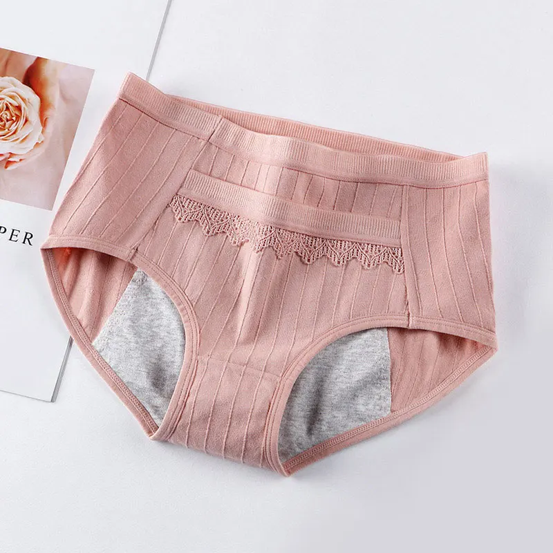 New Cotton Menstrual Panties Women Periods Leak Proof Monthly Menstruation Sexy Panty Female Lady Briefs Underwear With Pocket