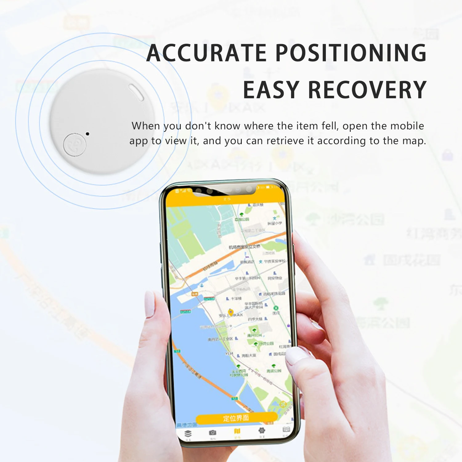 3 Stück Bluetooth 5,0 Locator Artikel Tracker Mini Locator geeignet für die Verfolgung von Smart Anti-Loss-Gerät Cat Dog Locator