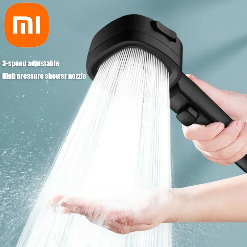 Xiaomi 3-Modes High Pressure Shower Head Water Saving Shower Heads Adjustable Water Massage Sprayer Home Bathroom Accessories