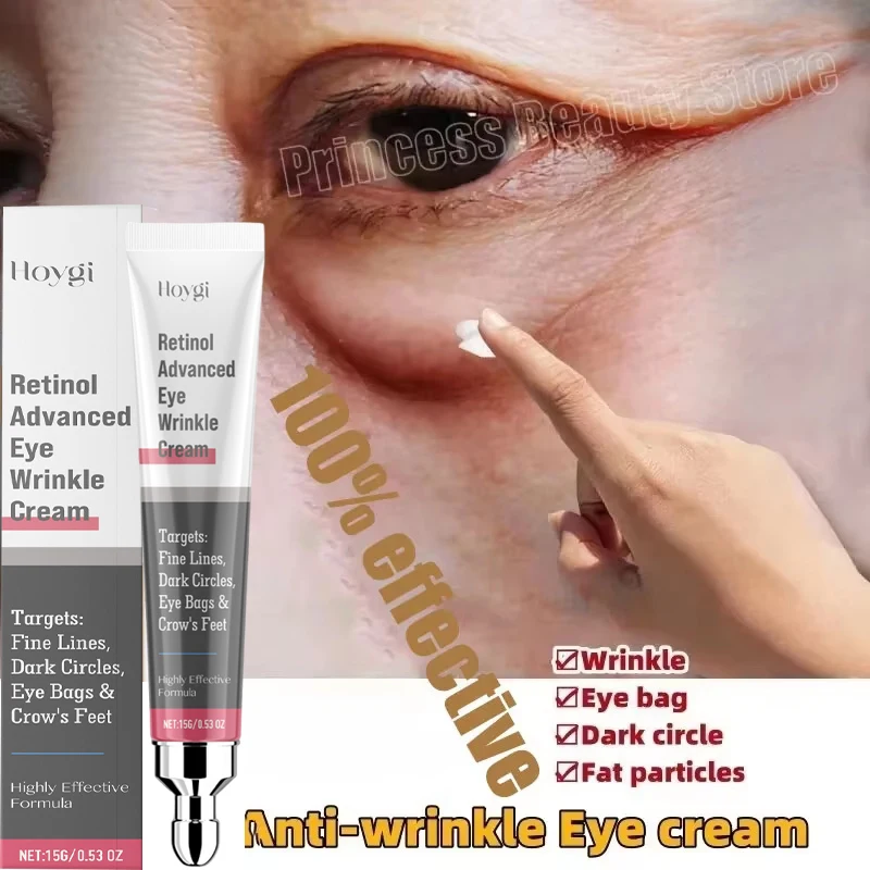 

Instant Eye Bag Removal Cream Retinol Anti-Wrinkle Firming Skin Fade Fine Lines Anti Dark Circle Puffiness Brighten Eye Care