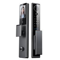JZ2 Tuya Wifi 3D Face Palm Vein Recognition Fingerprint Full-Automatical Smart Home Security Lock With Touch Screen Door Lock