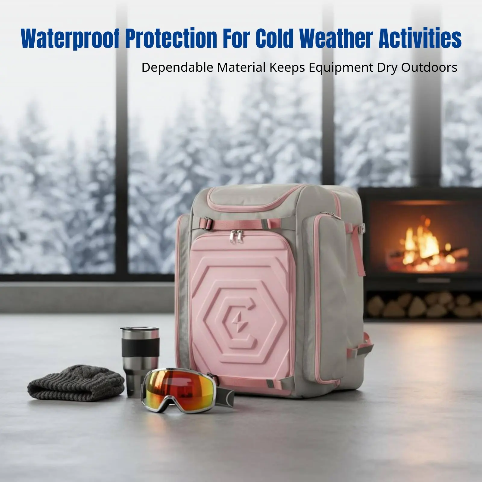 

Сумка для сноуборда, с двумя плечевыми ремнями, большой вместимости, водонепроницаемая, с разделением на сухую и влажную зоны, рюкзак для лыжного снаряжения