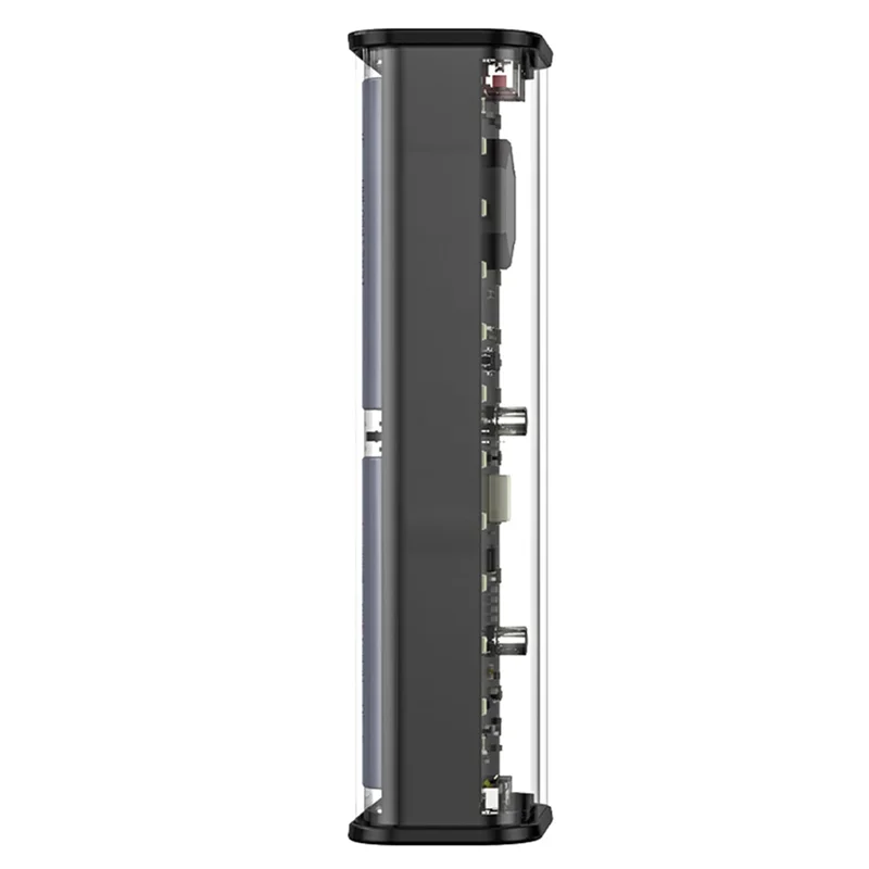 

B24B 2X 21700 Battery Storage Box 4 Slots DIY Power Bank Box For 21700 Charger Dual USB Output Typec Input Black