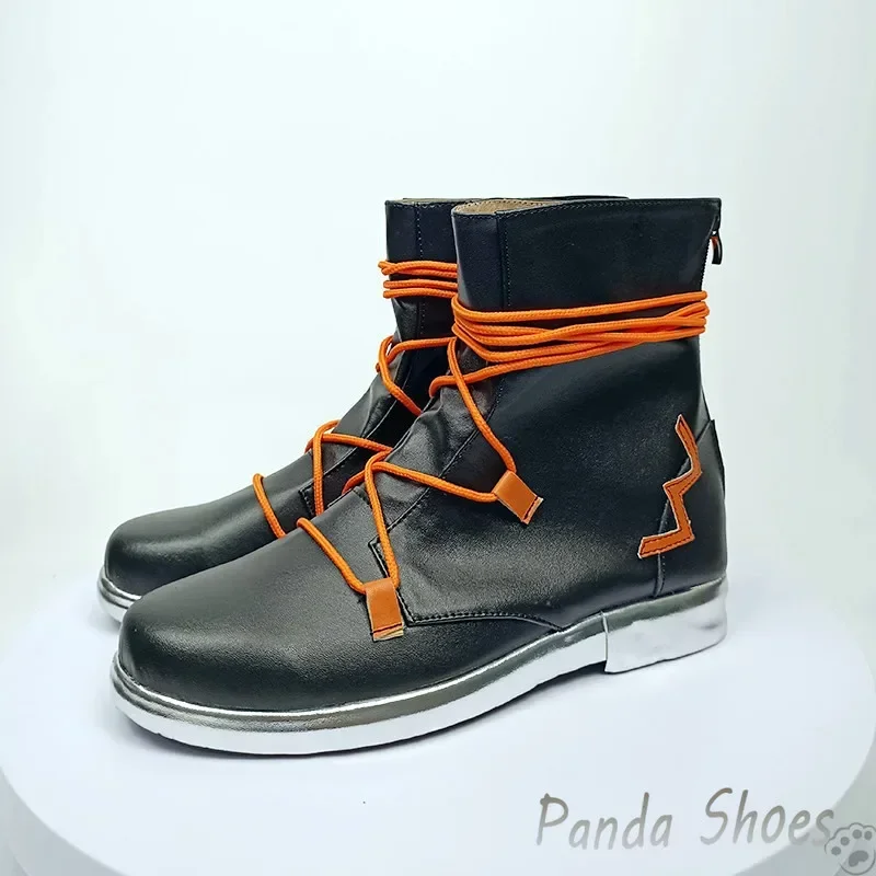 Valorant Yoru Scarpe Cosplay Anime Gioco Cos Stivali da ginnastica neri Yoru Costume cosplay Scarpe per feste di Halloween