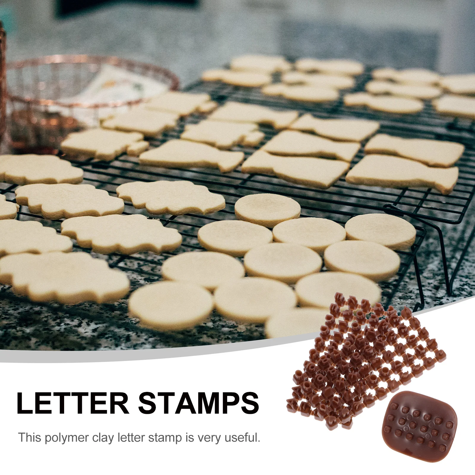 

3pcs Alphabet Letter Stamps Clay Mold Polymer Clay Accessories Crafting Tools Mini Brown Fudge Letter Seal Mold DIY Crafts