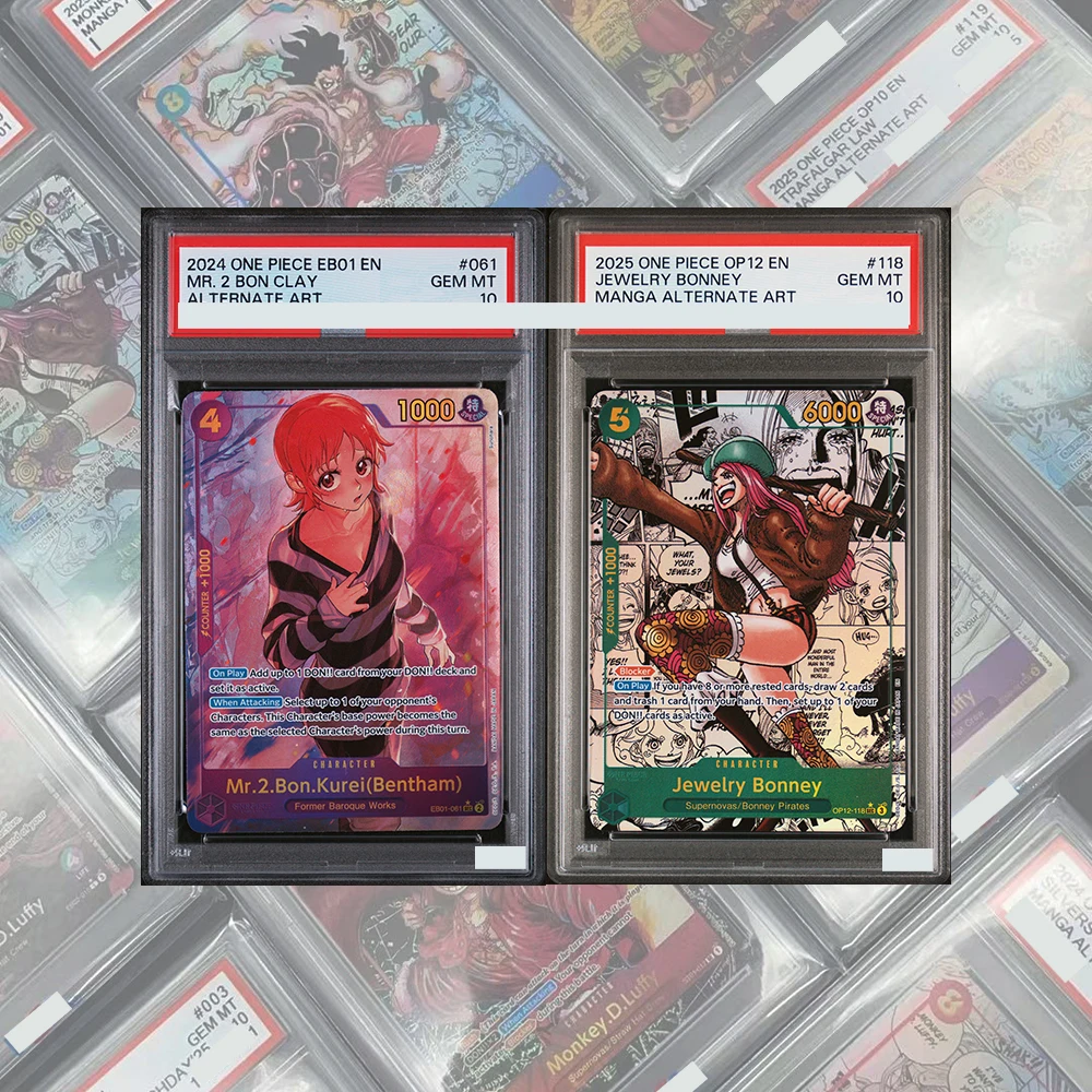 

DIY OPCG GRADED COLLECTION CARD Proxy Mr.2.Bon.Kurei Bentham Alternate Art EB01-061 GEM MT10 Card English Holographic labels