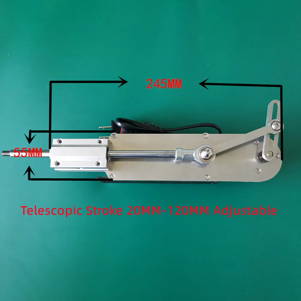 Stroke 20-120MM Adjustable Reciprocating Cycle Linear Actuator Telescopic Motor DIY Multifunctional Automatic Push-Pull Rod