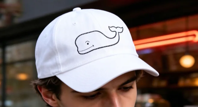 2026 new Best‑Seller‑Trending‑Minimalist‑Whale‑Line‑Art Print Baseball Cap