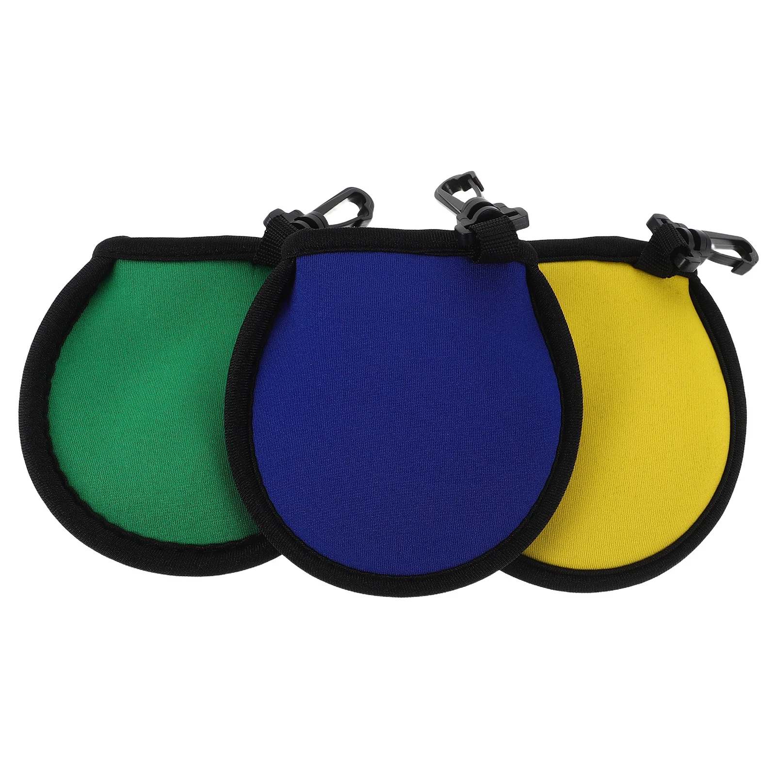 

3Pcs Golf Ball Cleaning Bag Portable Lightweight Pouch with Hook for Outdoor Use Hangable Ball Storage Pocket Travel Friendly